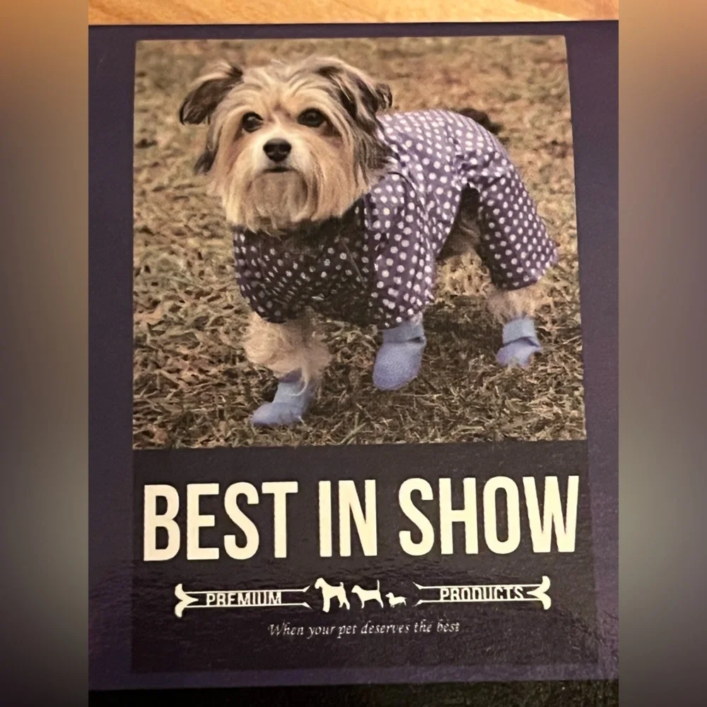 Pet booties with straps for Small/Medium sized dogs. New with tags.